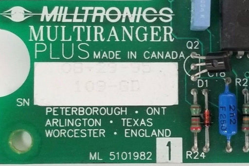 MILLTRONICS 5101982 MULTIRANGER PLUS BOARD ML 5101982 1 R24
