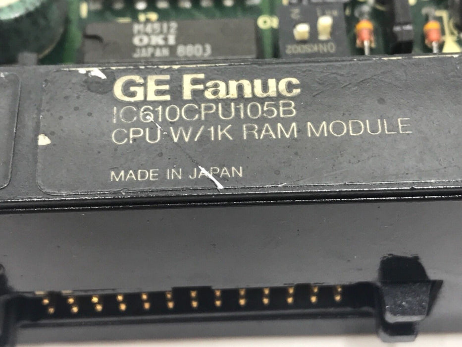 GE FANUC IC610CPU105B CPU W/ 1K RAM MODULE