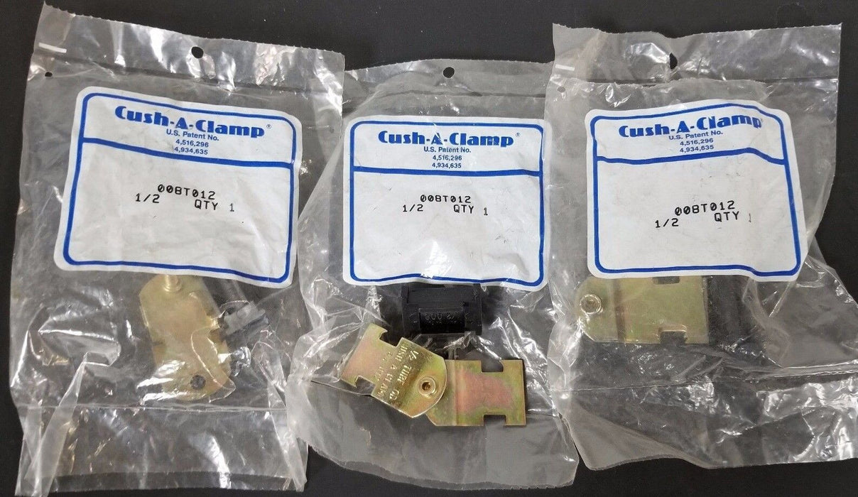 LOT OF 3 NEW CUSH-A-CLAMP 008T012, 1/2