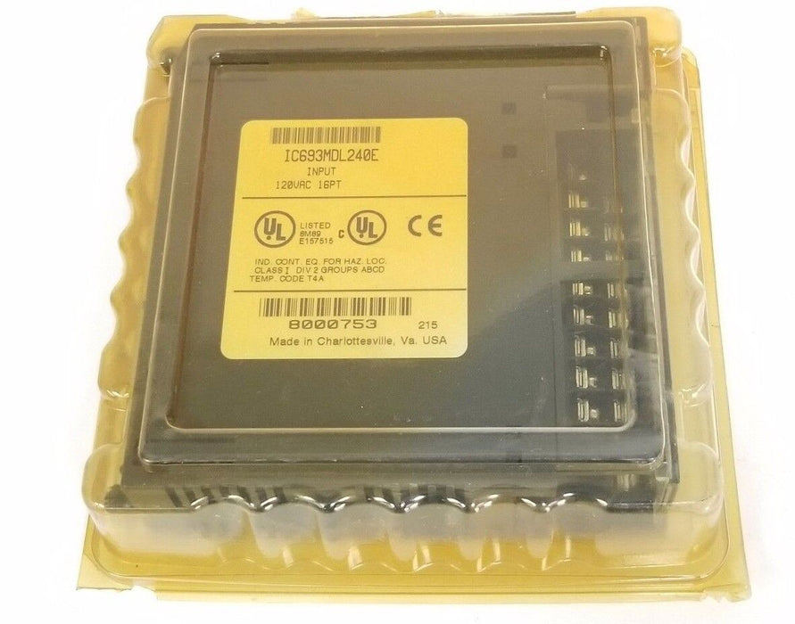 NEW SEALED GE FANUC IC693MDL240E INPUT MODULE 120VAC 16PT