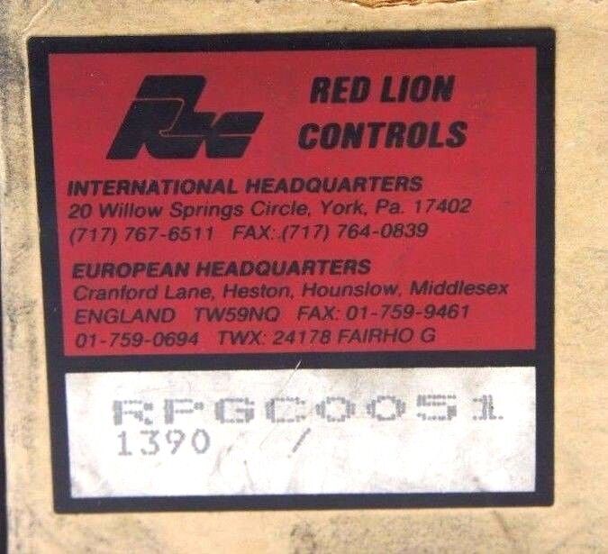 NIB RED LION CONTROLS RPGC0051 PULSE GENERATOR SINGLE CHANNEL ROTARY
