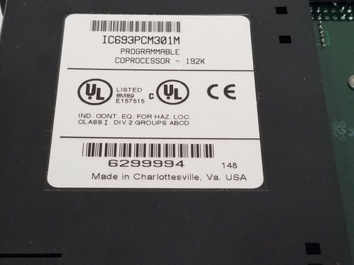 GE FANUC IC693PCM301M PROGRAMMABLE COPROCESSOR -192K