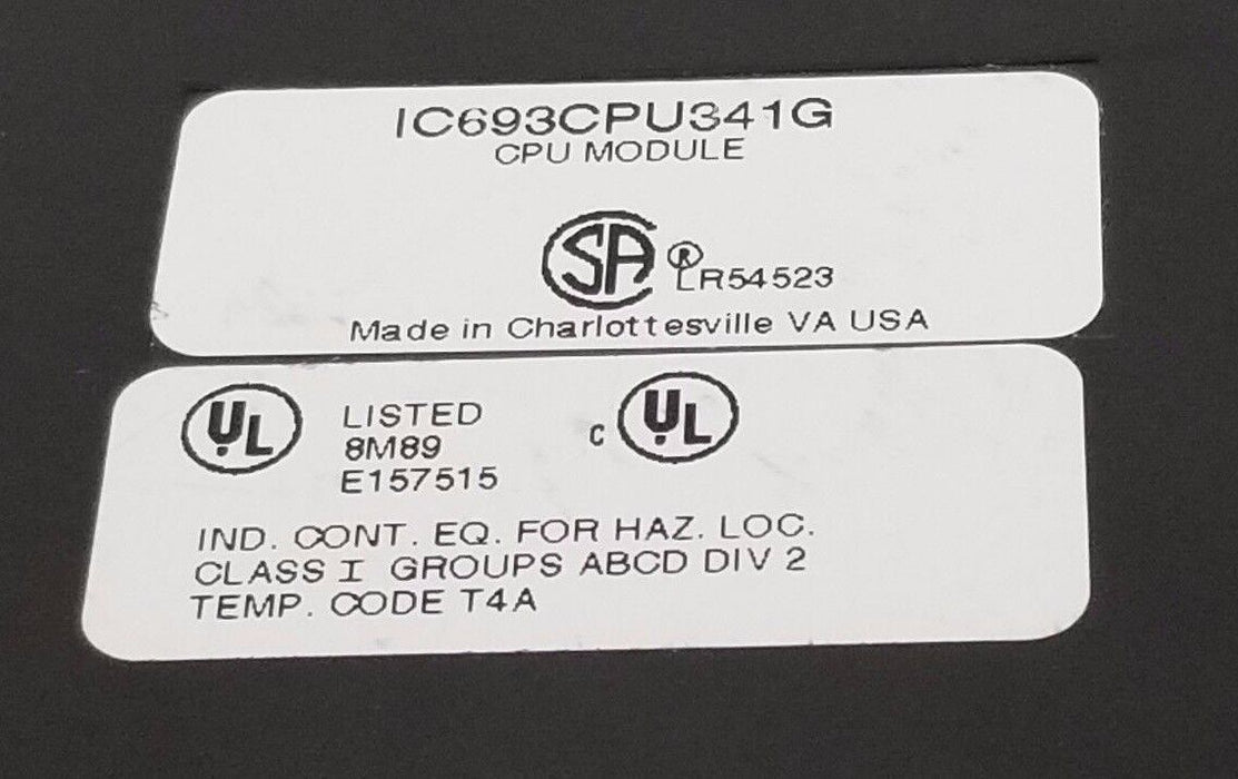GE FANUC IC693CPU341G CPU MODULE