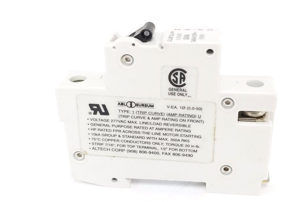 SURSUM V-EA51 CIRCUIT BREAKER 8A, G8A, 240/415V, VEA51