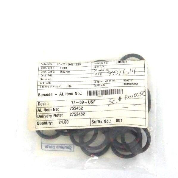 LOT OF 24 NEW ALFA LAVAL 17-89-USF O RINGS 755452