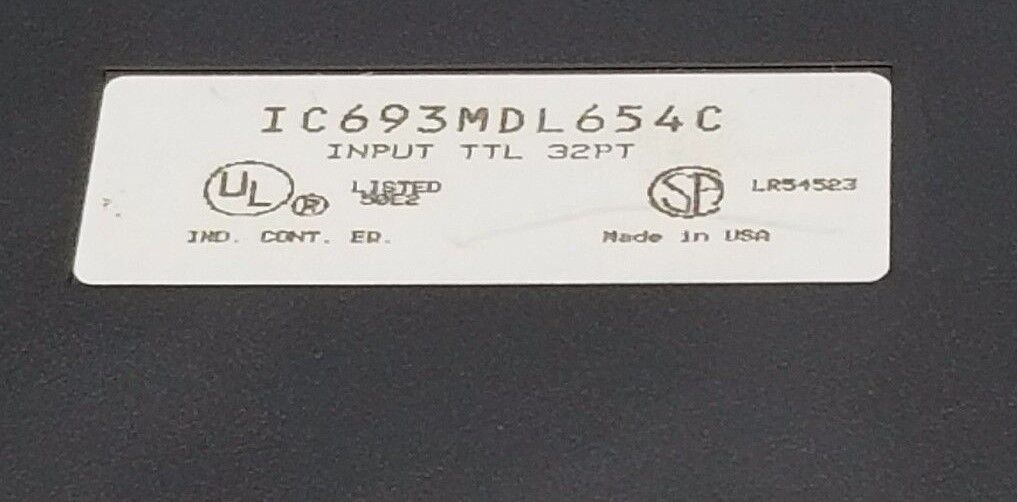 GE FANUC IC693MDL654C INPUT MOUDLE TTL 32 PT