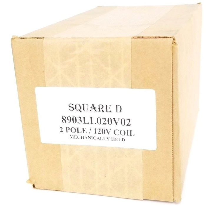 FACTORY SEALED SQUARE D 8903LL020V02 CONTACTOR 2-POLE, 120V COIL, 8903LLO20V02