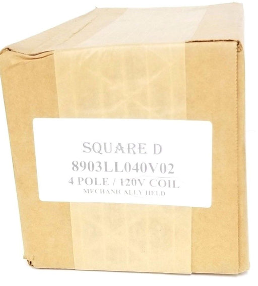 FACTORY SEALED SQUARE D 8903LL040V02 CONTACTOR 4-POLE, 120V COIL, 8903LLO40V02