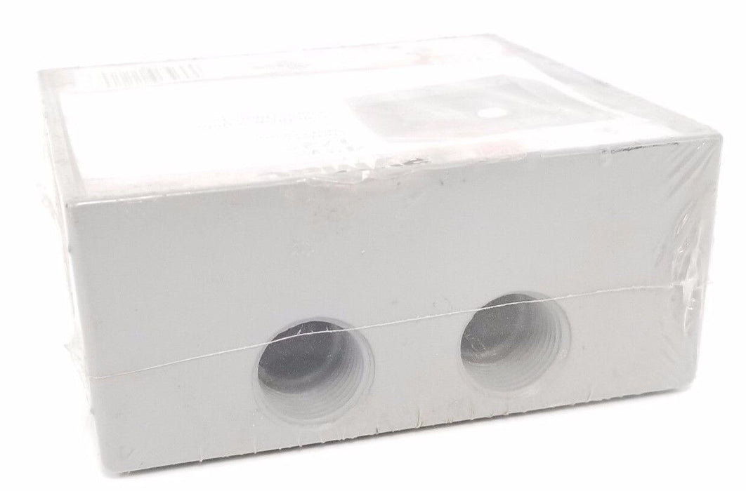 NEW TAYMAC DB450S WEATHERPROOF OUTLET BOX, 4 HOLES, GRAY, 1/2"