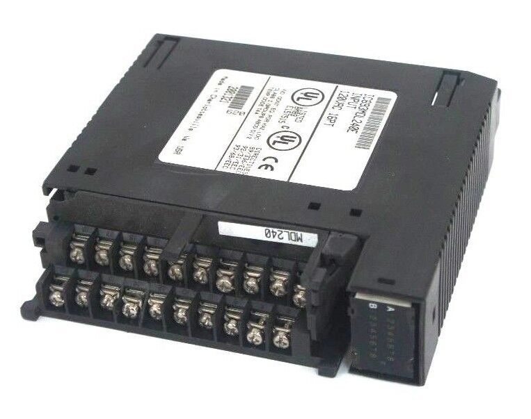 GE FANUC IC693MDL240E INPUT MODULE 120VAC INPUT 16PT MISSING DOOR & LENS