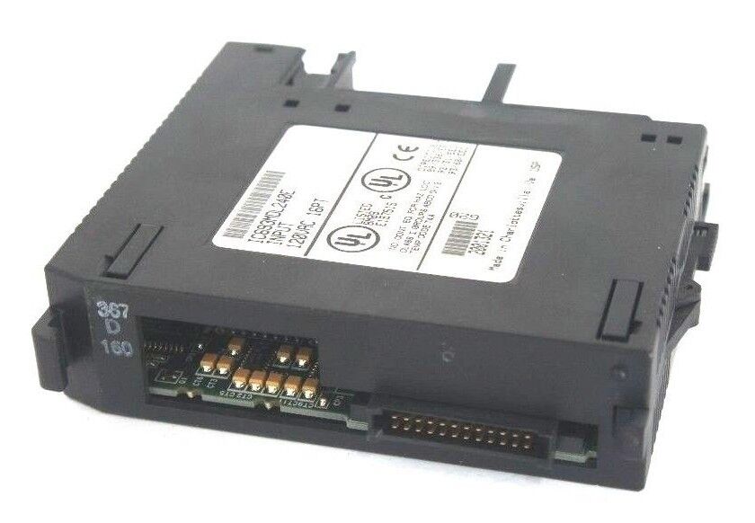 GE FANUC IC693MDL240E INPUT MODULE 120VAC INPUT 16PT MISSING DOOR & LENS