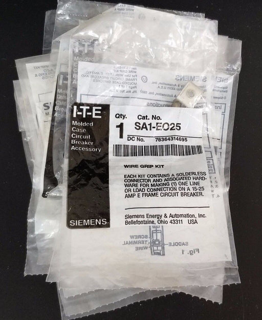 LOT OF 10 NEW GENERAL ELECTRIC SA1-EO25 WIRE GRIP KITS SA1EO25