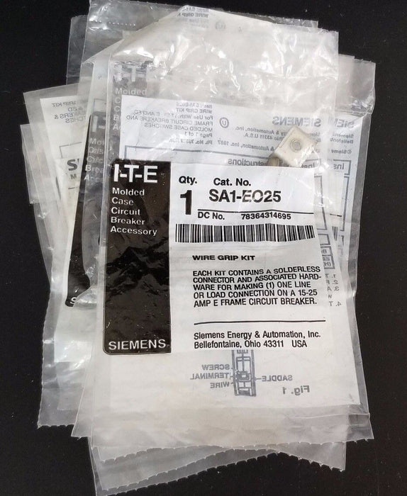 LOT OF 10 NEW GENERAL ELECTRIC SA1-EO25 WIRE GRIP KITS SA1EO25