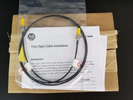 NIB ALLEN BRADLEY SCEP1-0 FIBER OPTIC CABLE P/N: 195591-Q04, SER. A