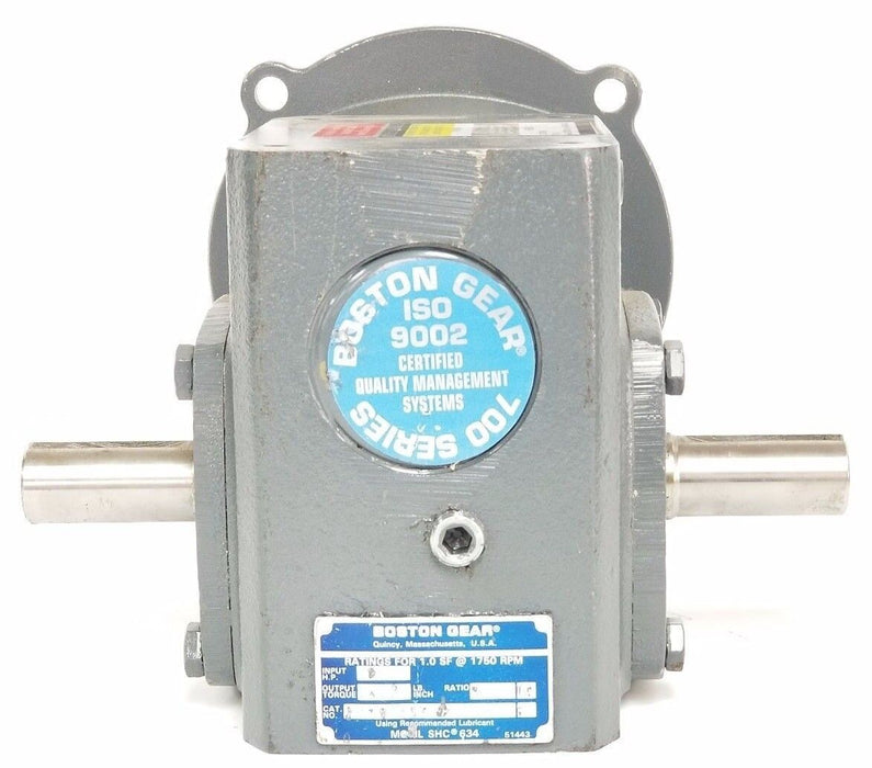 BOSTON GEAR F71815SB5H GEAR REDUCER 0.91 INPUT HP, 422 LB. INCH OUTPUT TORQUE