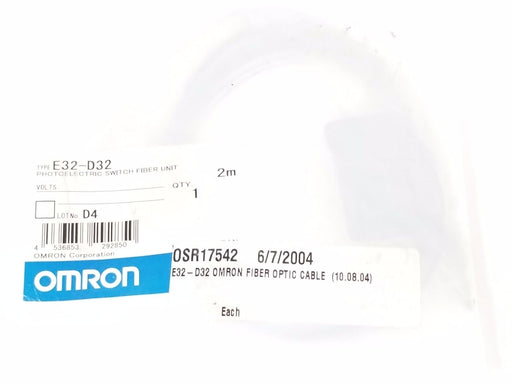 NEW OMRON E32-D32 PHOTOELECTRIC SWITCH FIBER UNIT E32D32, 2M