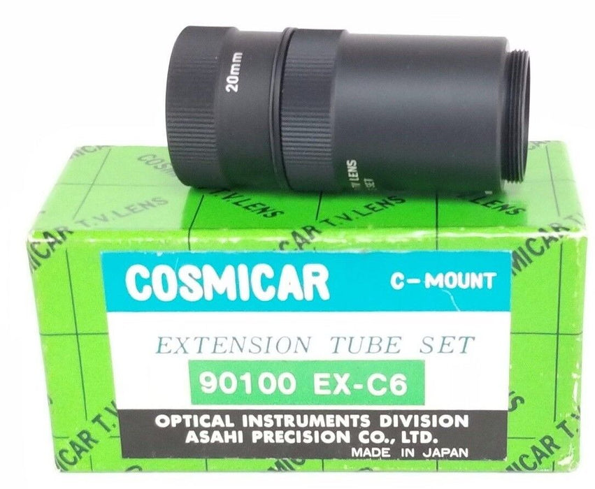 NIB COSMICAR 90100 EX-C6 EXTENSION TUBE SET C-MOUNT