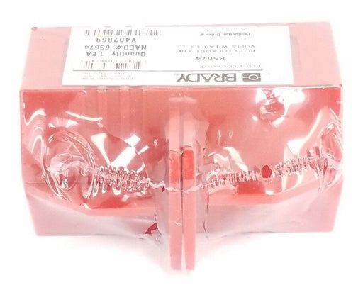 NEW BRADY 65674 PLUG LOCKOUT 110V W/LABELS