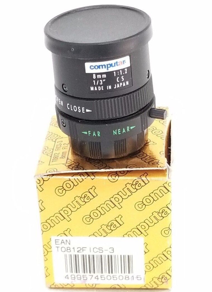 NIB COMPUTAR T0812FICS-3 LENS MONO FOCAL MANUAL IRIS, T0812FICS3