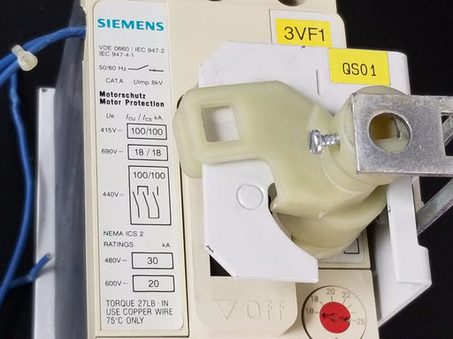 SIEMENS 3VF1 231-1DD11-0AA0 CIRCUIT BREAKER W/ BRACKET 3VF12311DD110AA0