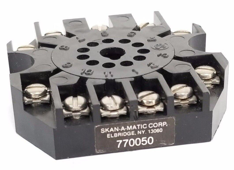 NEW SKAN A MATIC 770050 RELAY SOCKET 11-POS.