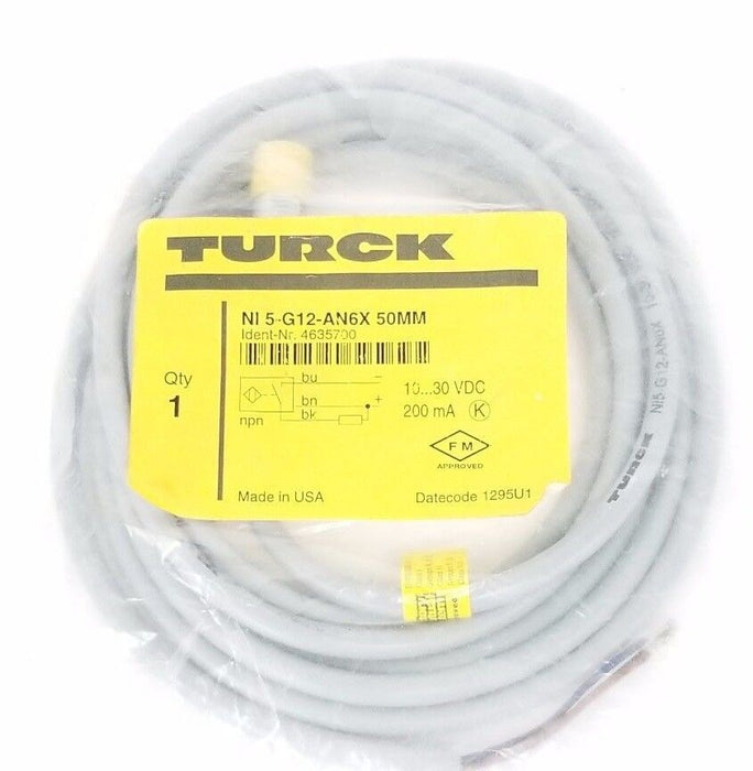 NEW TURCK NI 5-G12-AN6X 50MM PROXIMITY SENSOR 4635700