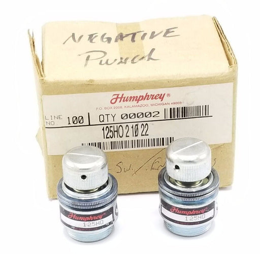 LOT OF 2 NIB HUMPHREY 125HO-2-10-22 AIR VALVES 125HO21022
