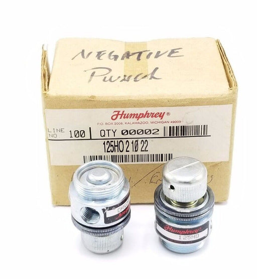 LOT OF 2 NIB HUMPHREY 125HO-2-10-22 AIR VALVES 125HO21022