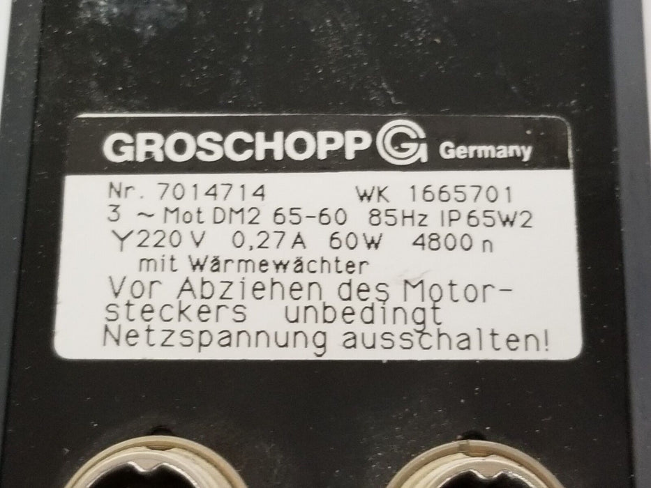 GROSCHOPP NR. 7014714 WK 1665701 SERVO MOTOR