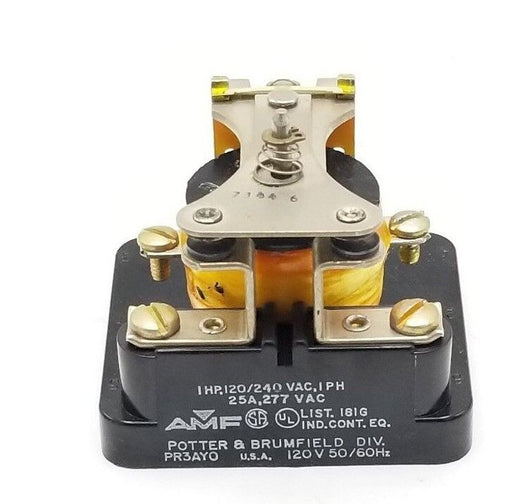AMF POTTER & BRUMFIENDL PR3AY0 RELAY, 120V, 50/60HZ, PR3AY0-120