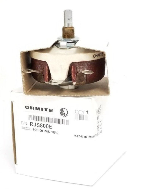 NIB OHMITE RJS800E RHEOSTATE POTENTIOMETER, 800OHMS, 50W, 10%