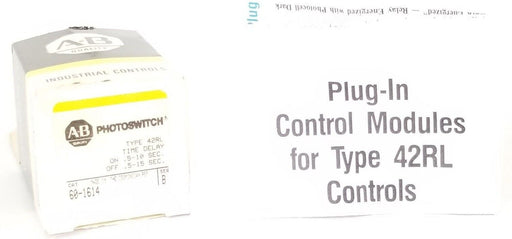 NIB ALLEN BRADLEY 60-1614 TIMING MODULE, SER B, TYPE 42RL, 0.5-10 SEC,  601614