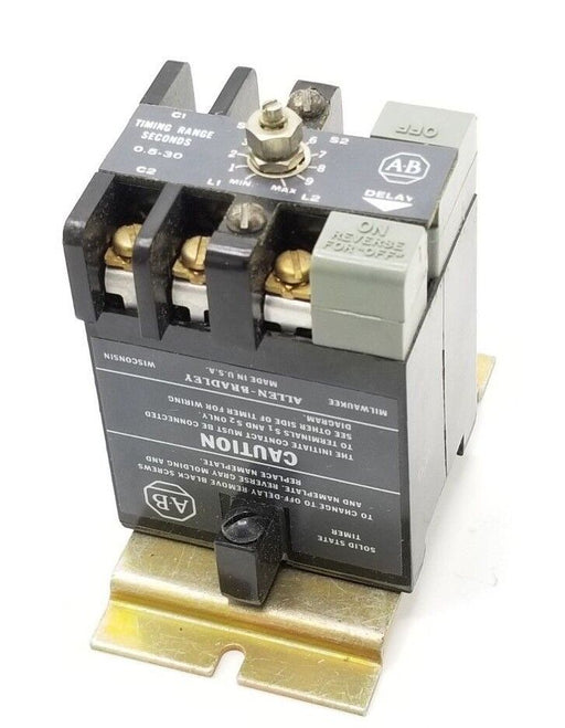 ALLEN-BRADLEY 852S-NSB SOLID STATE TIMER SER F, 0.5-30SEC, 852SNSB