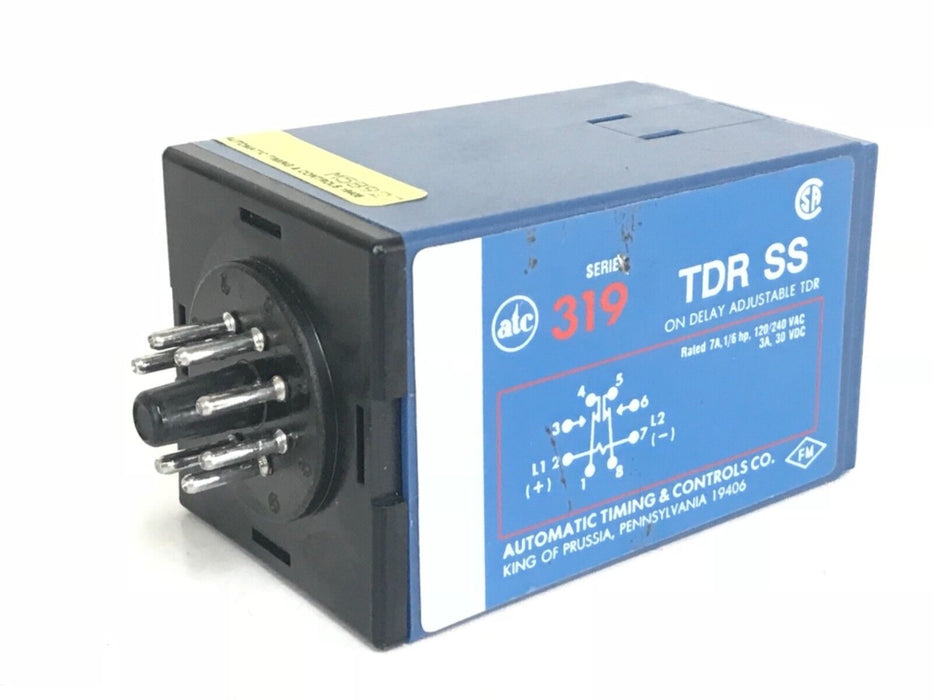 ATC 319B-001-Q-1-X TIME DELAY RELAY 120V, 50/60HZ, 319 TDR SS, 319B001Q1X