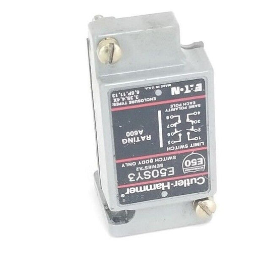 CUTLER HAMMER E50SY3 LIMIT SWITCH BODY, SERIES A2