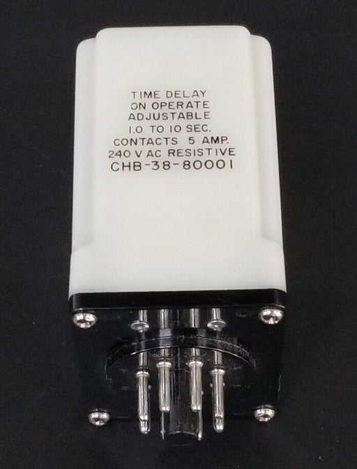 AMF POTTER & BRUMFIELD CHB-38-80001 TIME DELAY RELAY, 1.0-10SEC, CHB3880001