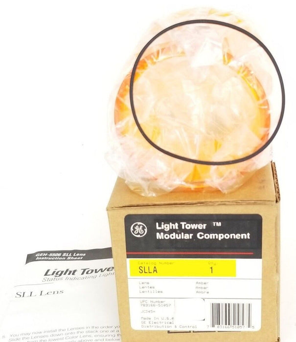 NIB GENERAL ELECTRIC SLLA AMBER LIGHT TOWER LENS