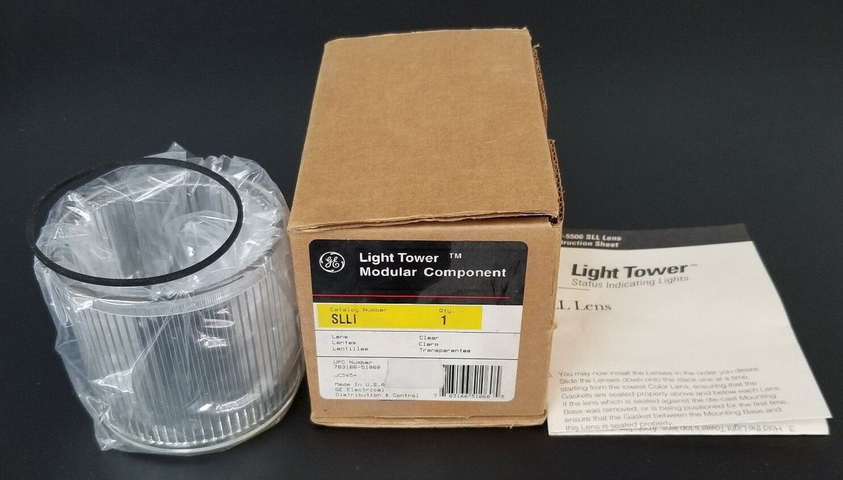 NIB GENERAL ELECTRIC SLLI CLEAR LIGHT TOWER LENS