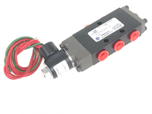 NEW OMNI 375-02-001-37 SOLENOID VALVE 1/4" NPT 24V DC COIL 7W, 30-150 PSI