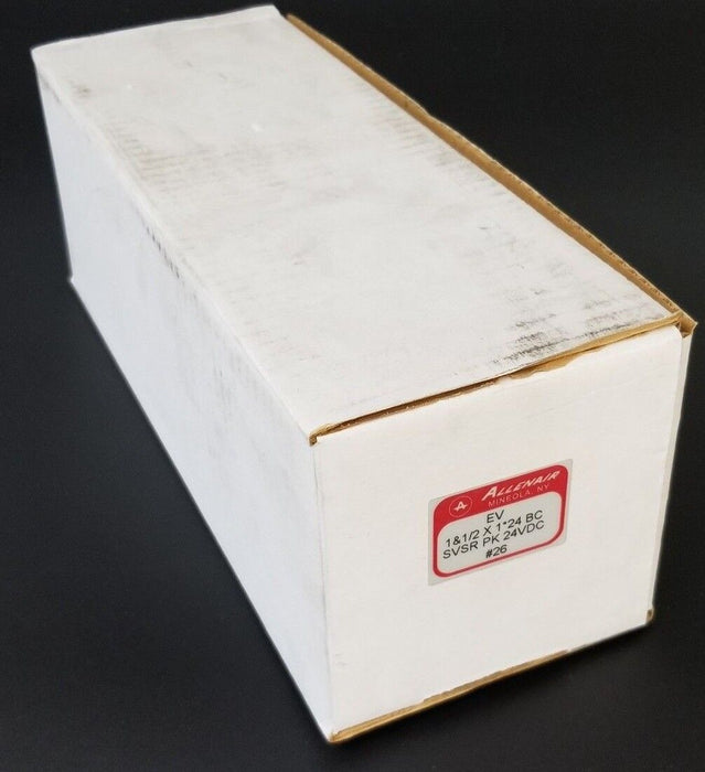 NIB ALLENAIR EV 1&1/2 X 1*24 BC SVSR PK 24VDC #26 AIR CYLINDER W/ 243-SV-PK COIL