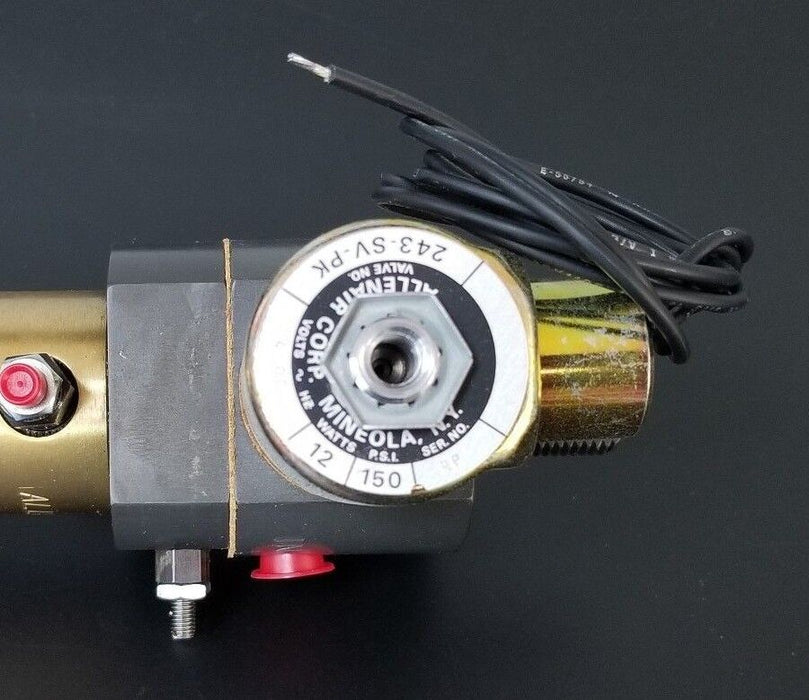 NIB ALLENAIR EV 1&1/2 X 1*24 BC SVSR PK 24VDC #26 AIR CYLINDER W/ 243-SV-PK COIL