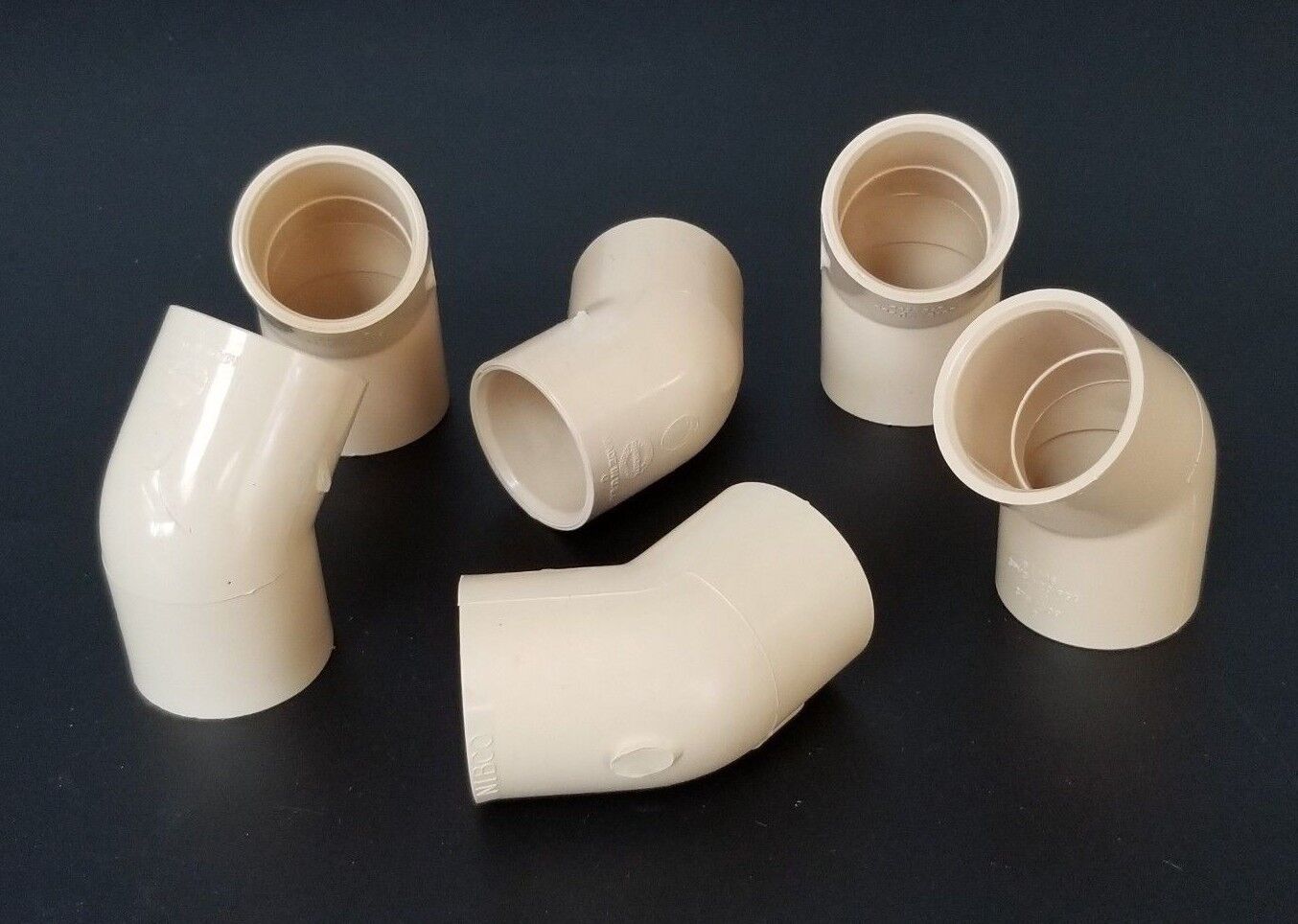 LOT OF 6 NEW CHARLOTTE NIBCO D2846 B137.6 ELBOW PIPE FITTINGS CPVC-4120, D 1"