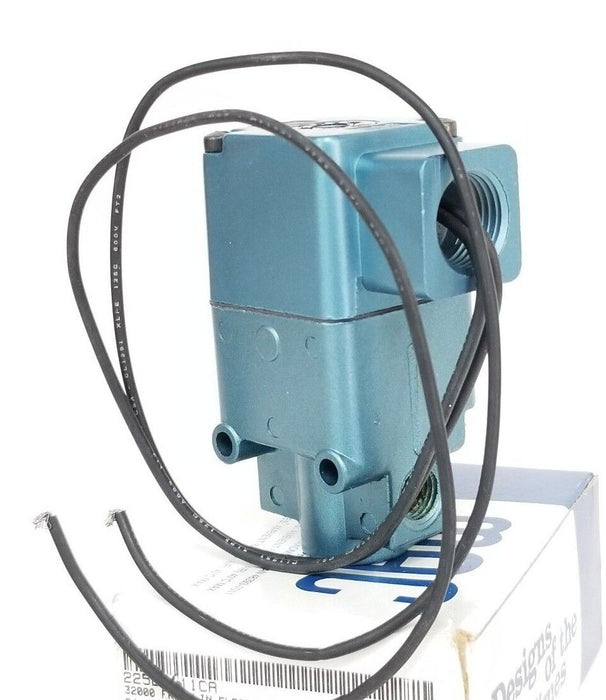 NIB MAC 225B-611CA SOLENOID VALVE 24VDC, 8.5W, 25-150PSI, 225B611CA