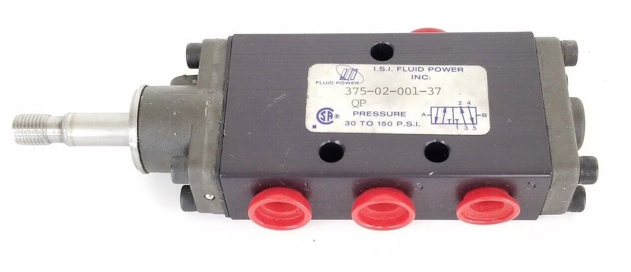 NEW I.S.I FLUID POWER INC. 375-02-001-37 QP SOLENOID VALVE 1/4" NPT 30-150 PSI