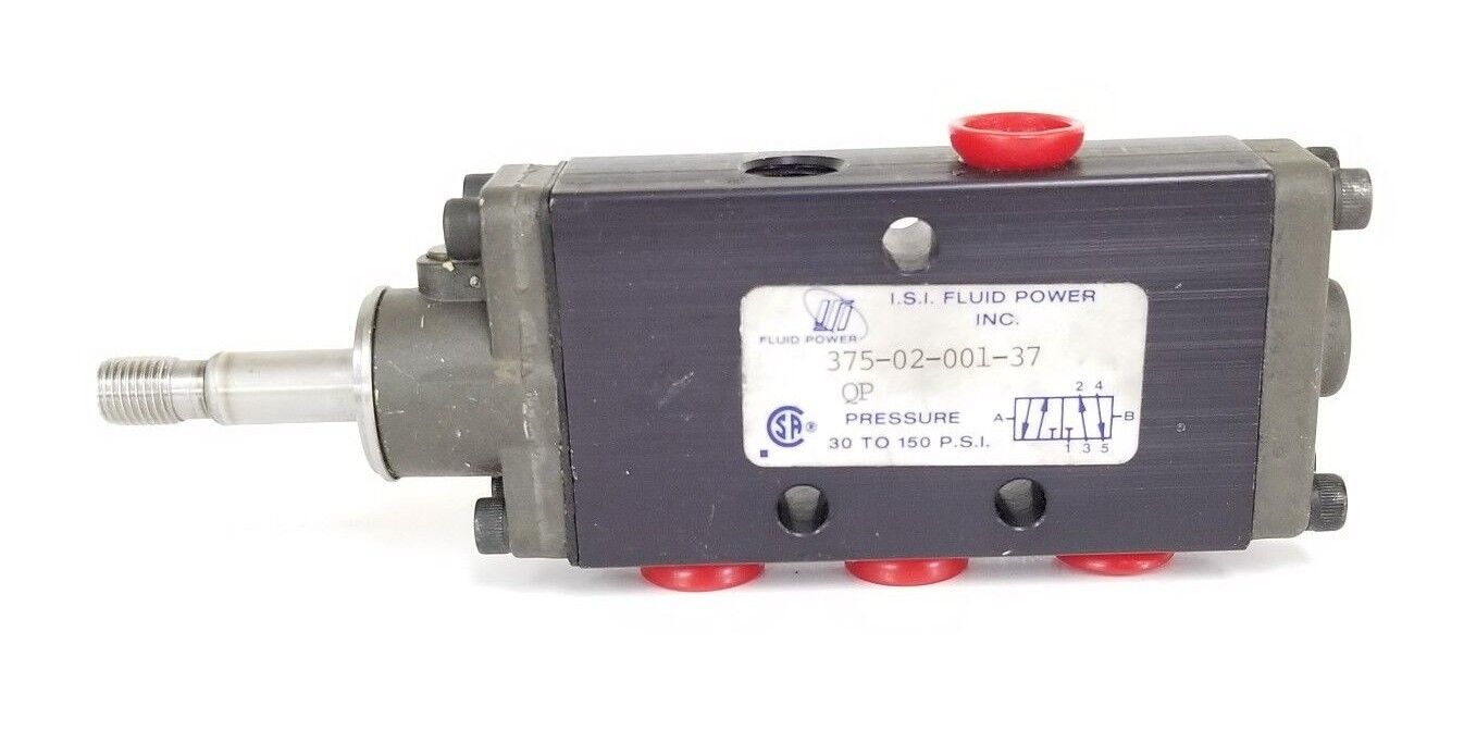 NEW I.S.I FLUID POWER INC. 375-02-001-37 QP SOLENOID VALVE 1/4" NPT 30-150 PSI