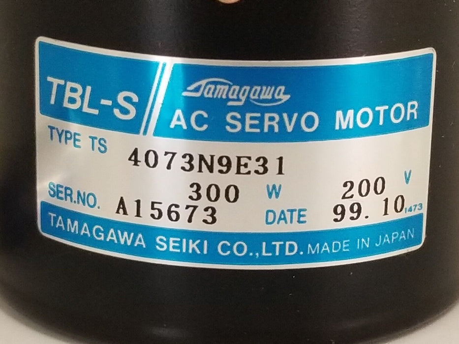 NIB TBL-S TAMAGAWA SEIKI 4073N9E31 AC SERVO MOTOR 300W, 200V