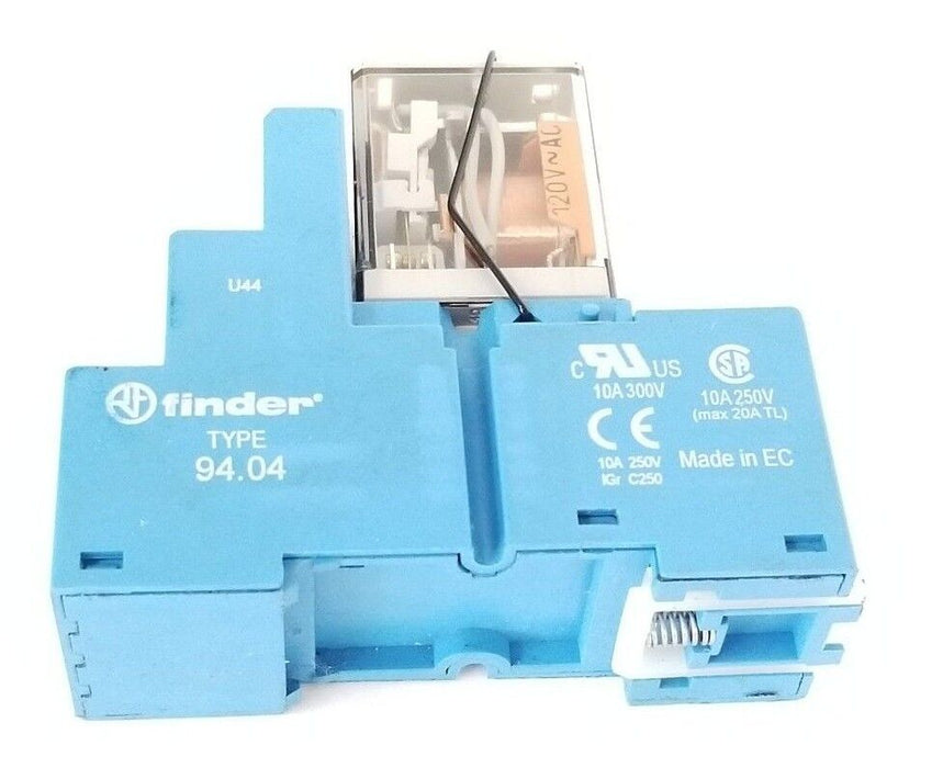 FINDER 94.04 RELAY SOCKET W/ 55.34.8.120.0040 RELAY