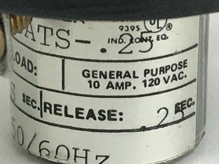 MDI DRC-120ATS-.25 MERCURY TIMER 120V, 10A, 50/60HZ, DRC120ATS.25