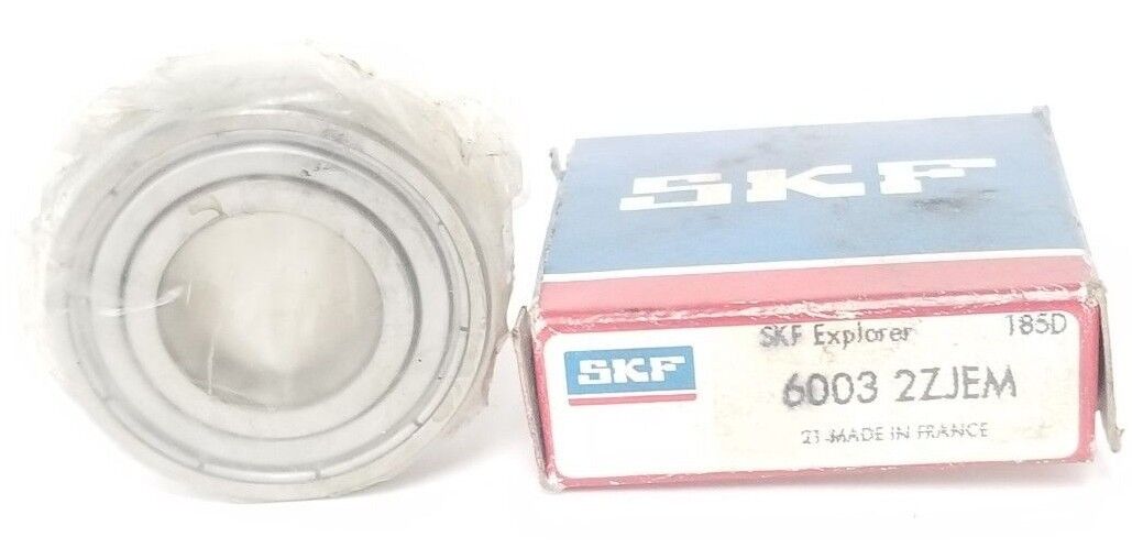 NIB SKF 6003-2ZJEM BALL BEARING 17 X 35 X 10 MM, 60032ZJEM