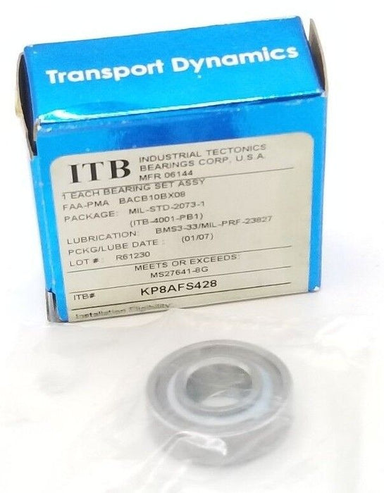 NIB ITB KP8AFS428 AIRFRAME BALL BEARING 1/2" X 1-1/8" X 3/8"